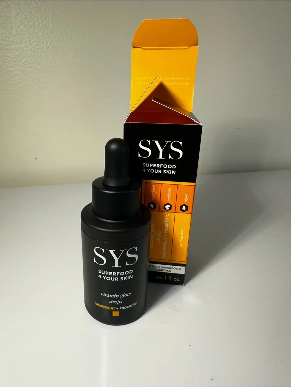 SYS Superfood 4 Your Skin Vitamin Glow Drops – Grapefruit + Probiotic